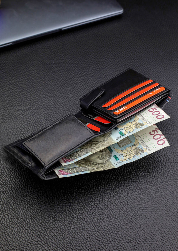 Vīriešu ādas maks Pierre Cardin ar RFID aizsardzību 323606 