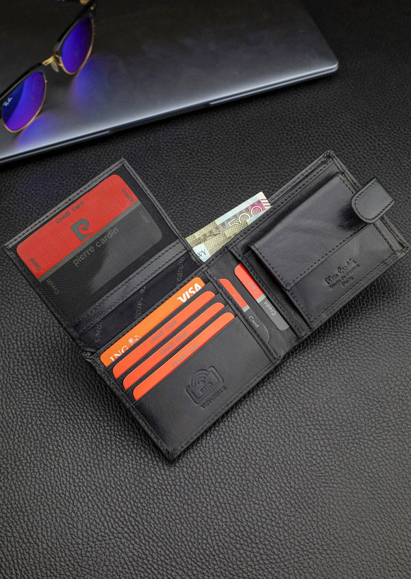 Vīriešu ādas maks Pierre Cardin ar RFID aizsardzību A5288506 