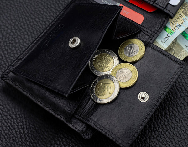 Vīriešu ādas maks Pierre Cardin, melns, RFID aizsardzība 5288706 