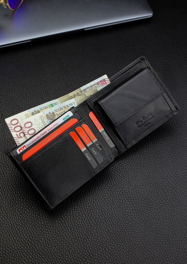 Vīriešu maks Pierre Cardin, ar RFID aizsardzību, melns 5288206 