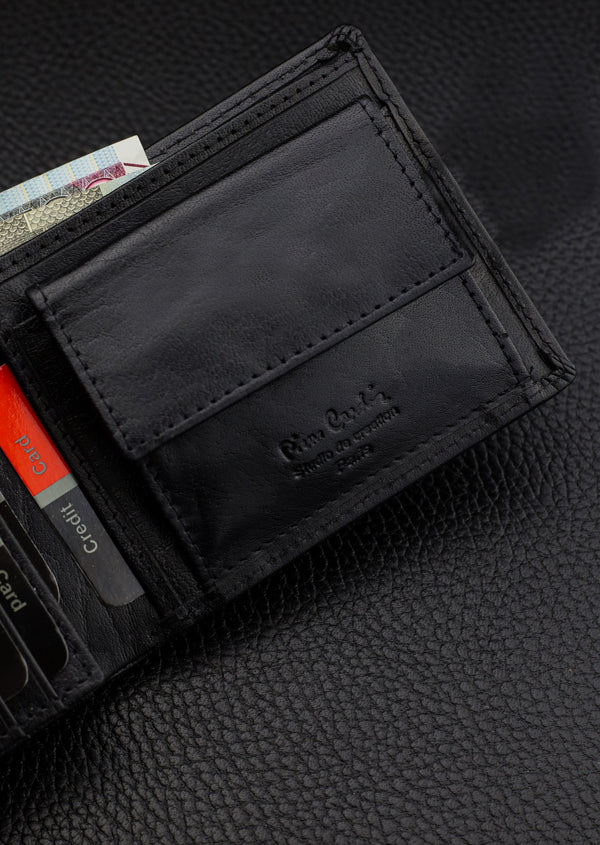 Vīriešu maks Pierre Cardin, ar RFID aizsardzību, melns 5288306 