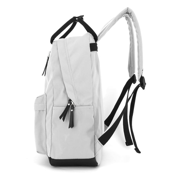 "Himawari" unisex mugursoma klēpjdatoram A4 darbam un skolai, gaiši pelēka, poliestera RT50