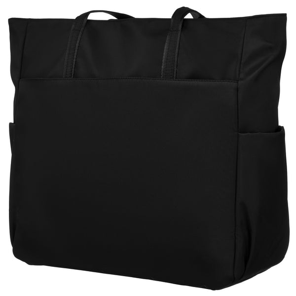 Ietilpīga eleganta Peterson sieviešu somiņa ar garu siksnu, melna, mākslīgā āda RM9