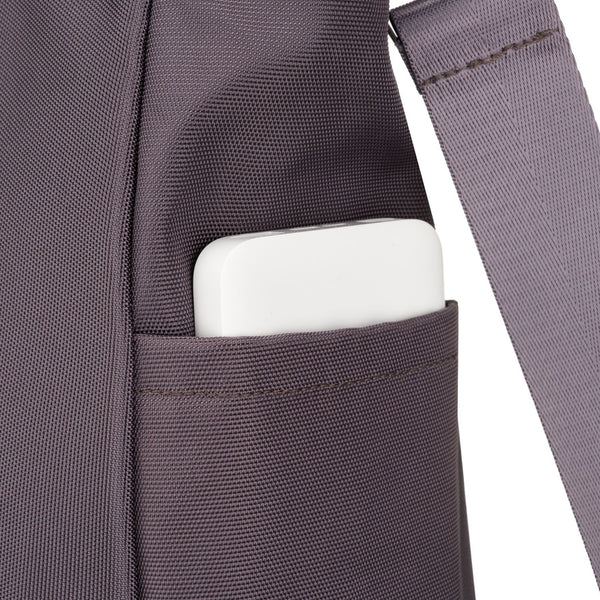 Peterson sieviešu ietilpīgā poliestera rokassoma ar nodalījumu klēpjdatoram, pelēkā krāsā P35