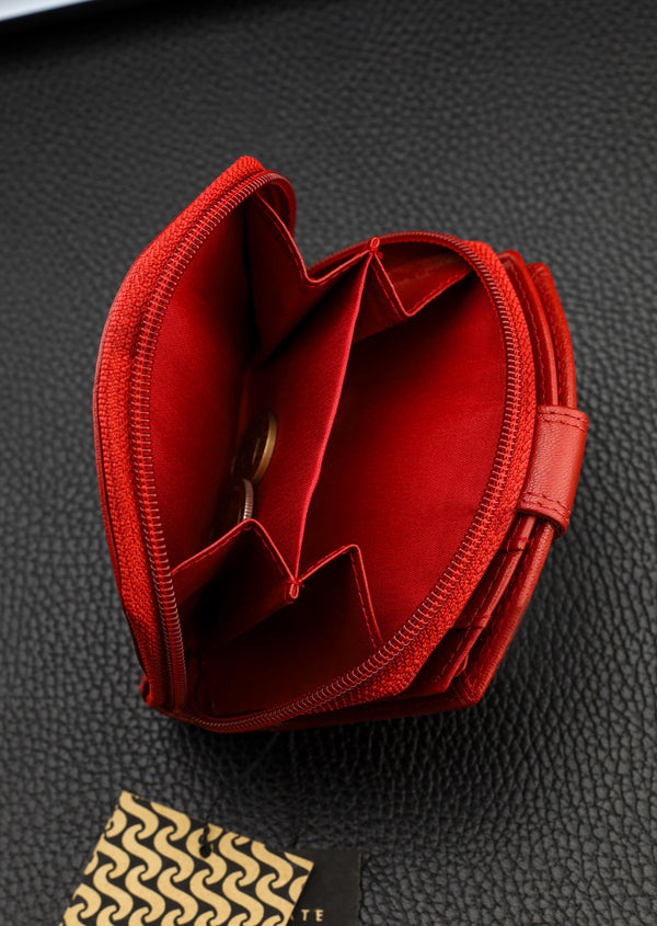 Stevens sieviešu maks, sarkans, ar RFID aizsardzību