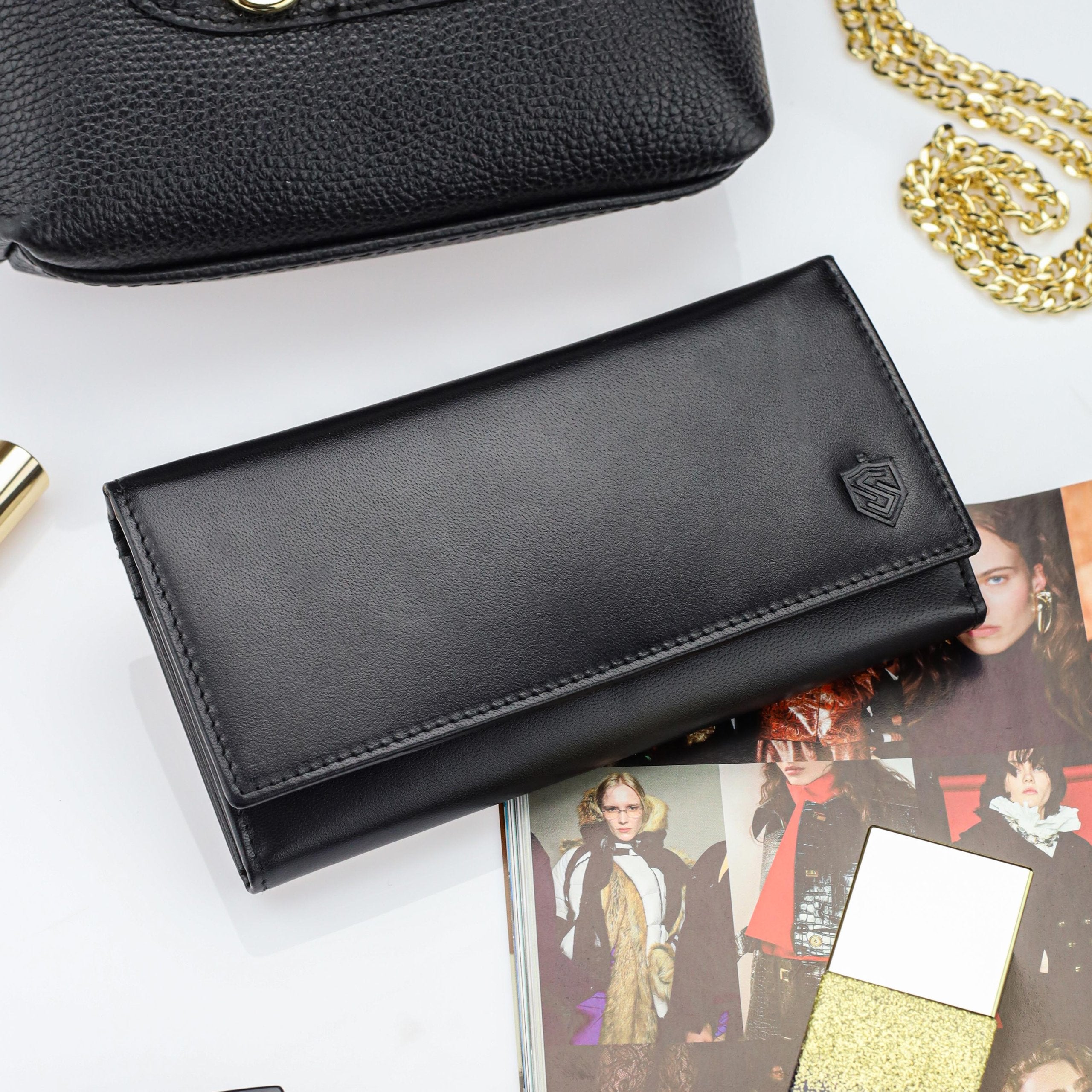 Sieviešu maks STEVENS, melns D1683