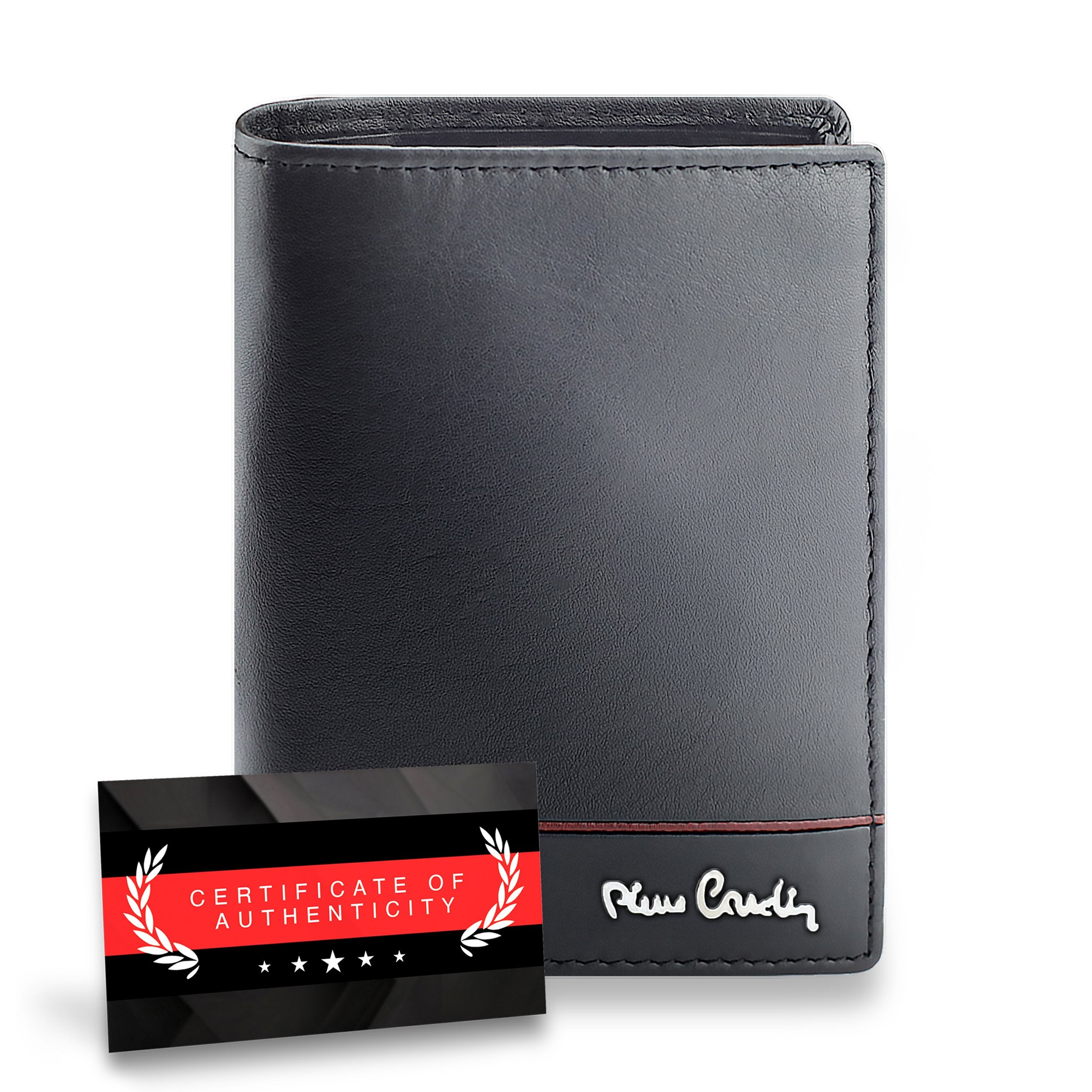 Vīriešu ādas maks Pierre Cardin, melns 623506 