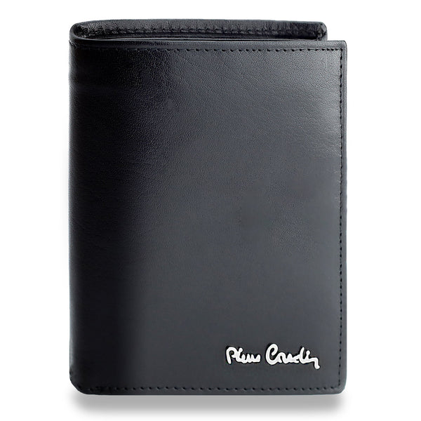 Vīriešu ādas maks Pierre Cardin, RFID, melns 623206 