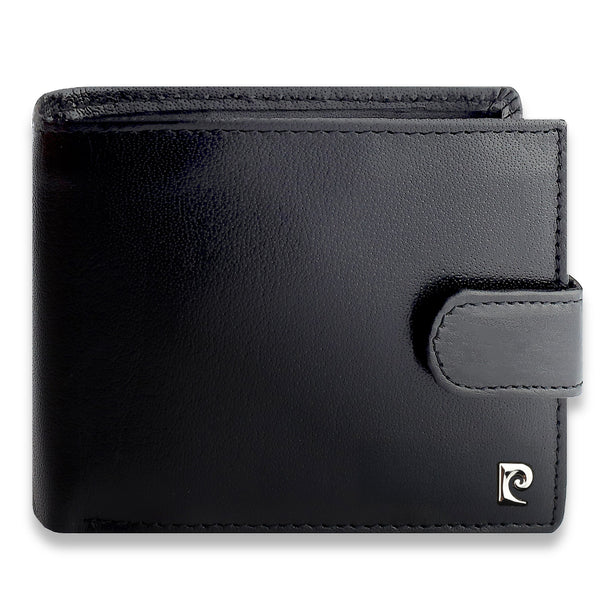 Dāvanu komplekts vīriešiem: Pierre Cardin RFID ādas maks un Stevens josta A323306 