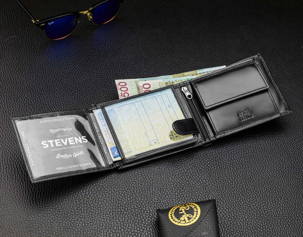 Vīriešu ādas maks Stevens DP04 S703 