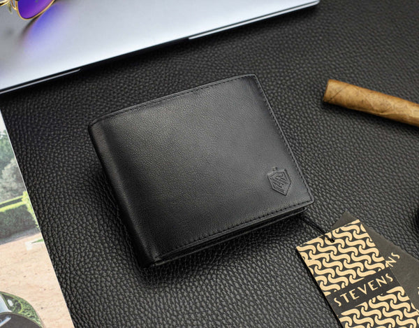 Dāvanu komplekts vīriešiem, maks ar apgriežamu jostu Stevens D150