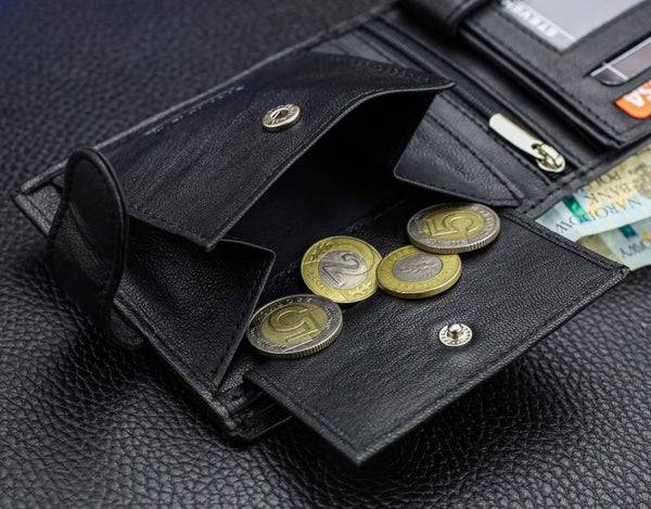 Dāvanu komplekts vīriešiem, maks ar apgriežamu jostu Stevens D150