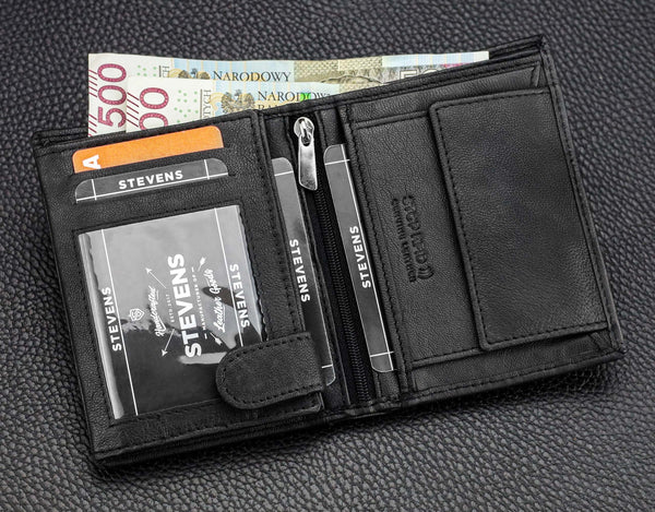 Vīriešu jostas un ādas maka komplekts STEVENS D6