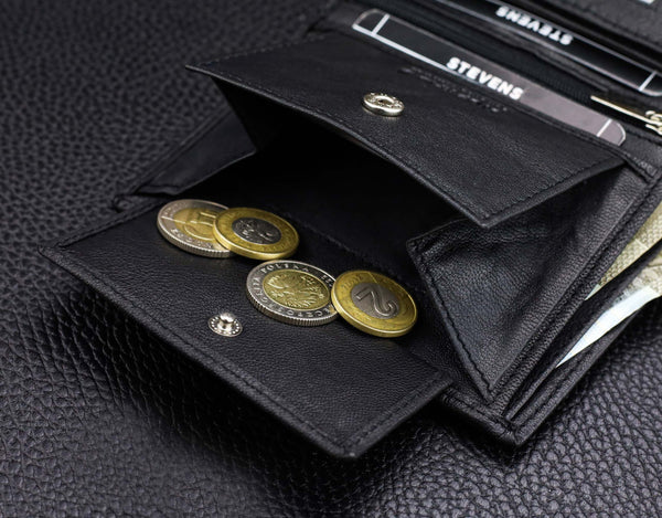 Vīriešu jostas un ādas maka komplekts STEVENS D6