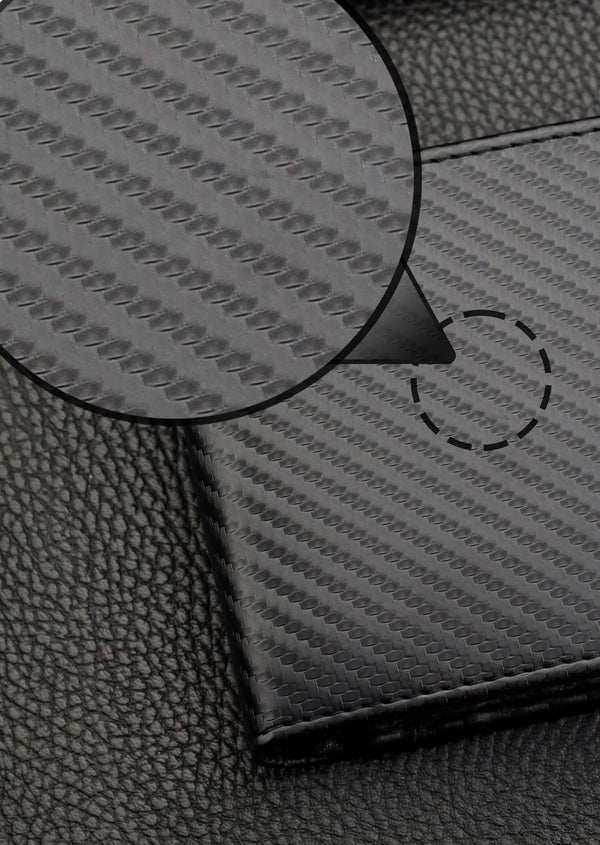 Vīriešu ādas maks Stevens, melns, RFID aizsardzība