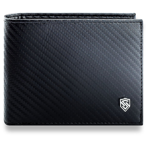 Vīriešu ādas maks Stevens, melns, RFID aizsardzība