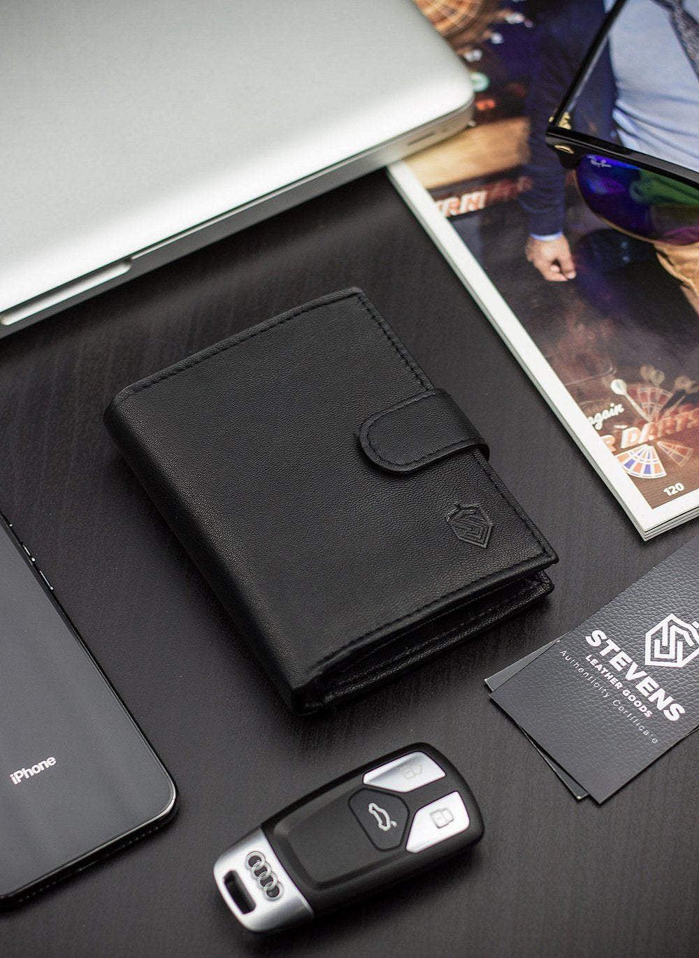 Dāvanu komplekts vīriešiem, maks ar apgriežamu jostu Stevens 326A D147