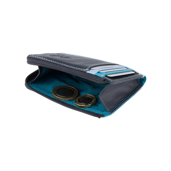 Ādas maks Visconti RB110, zils