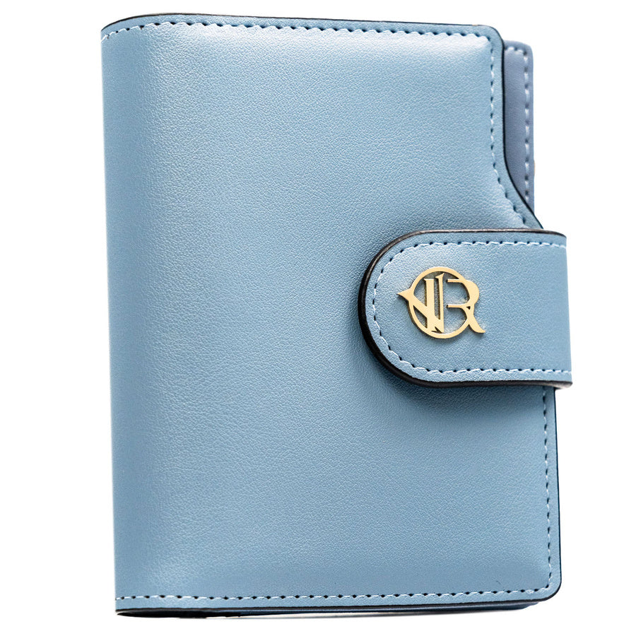 Moteriška „Rovicky“ ekologiškos odos piniginė su RFID apsauga, mėlyna ST70