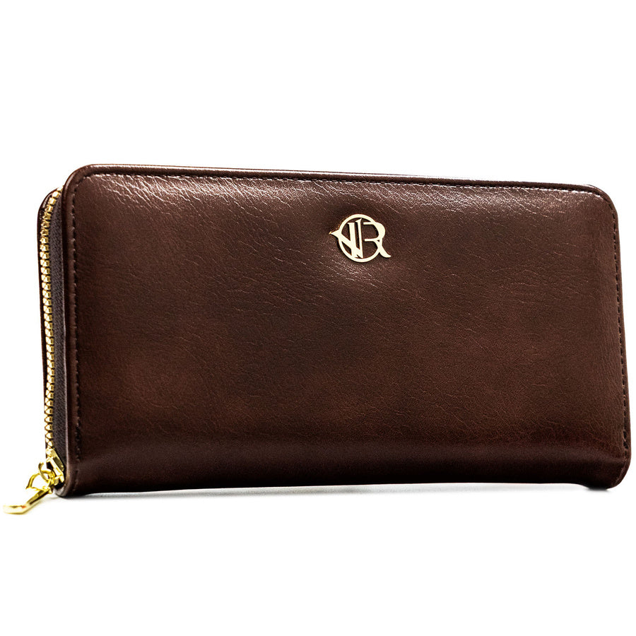 Moteriška piniginė–dėklas „Rovicky“, ruda, iš ekologiškos odos ST100