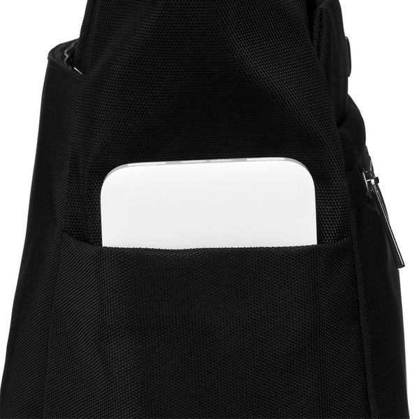 Praktiska sieviešu „Peterson“ iepirkumu soma (shopper) uz pleca, melna, no mākslīgās ādas RP63