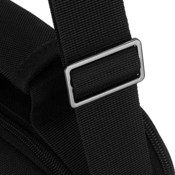 Peterson vīriešu divu nodalījumu melna "Cordura" plecu soma ar rāvējslēdzēju RP18