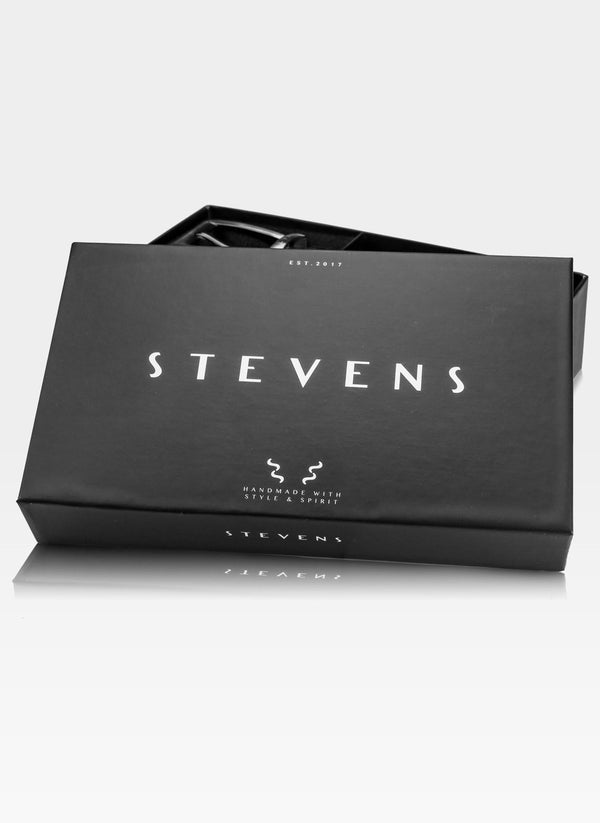 Vīriešu jostu komplekts Stevens, melns un tumši zils