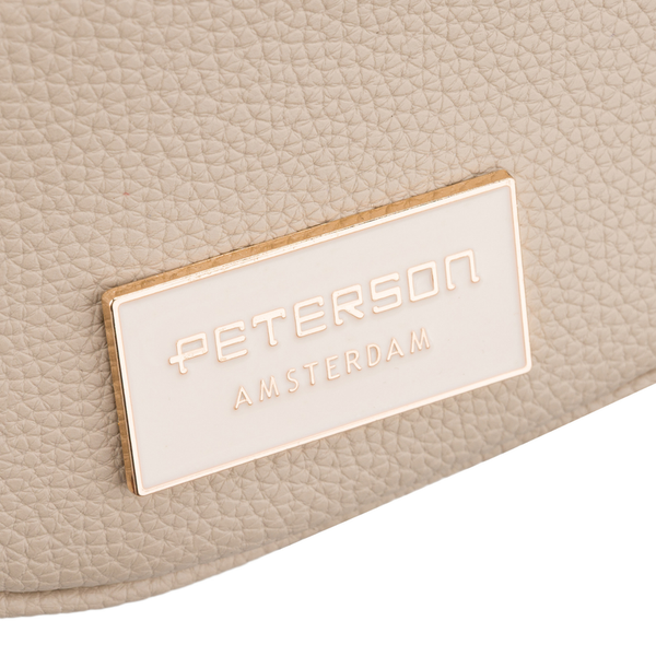 Maza sieviešu plecu soma "Peterson" pilsētai, bēša D74