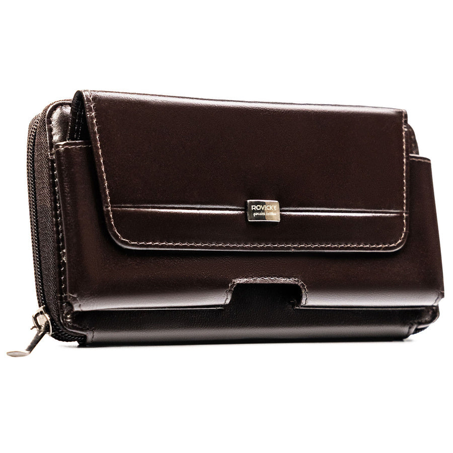 Vīriešu īstas ādas maks Rovicky, brūns 043-NBAR