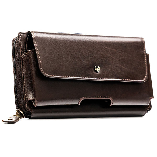 Īstas ādas vīriešu maks Rovicky, brūns