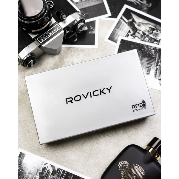 Īstas ādas vīriešu maks Rovicky, brūns