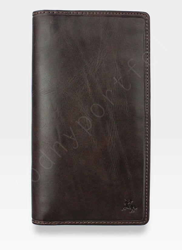 Visconti maka-karšu turētājs no īstas ādas ar RFID aizsardzību, tumši brūns 