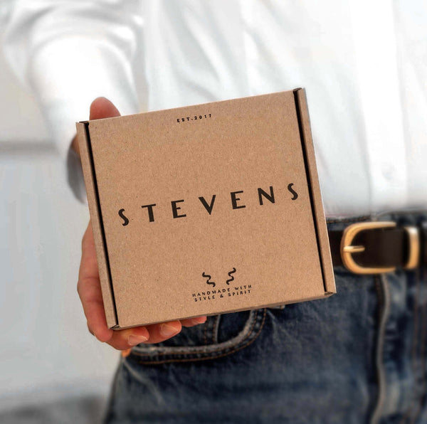 Vīriešu ādas josta Stevens, brūna D24