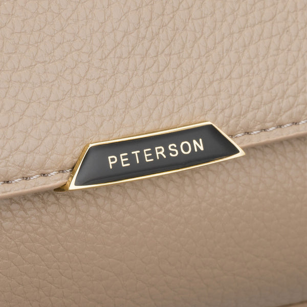 Neliels sieviešu smilškrāsas pleca vai rokas somas modelis „Peterson“, ekoāda D46