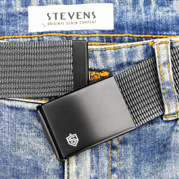 2 siksnu komplekts STEVENS melns + pelēks, 135 cm XL, universāls D211 
