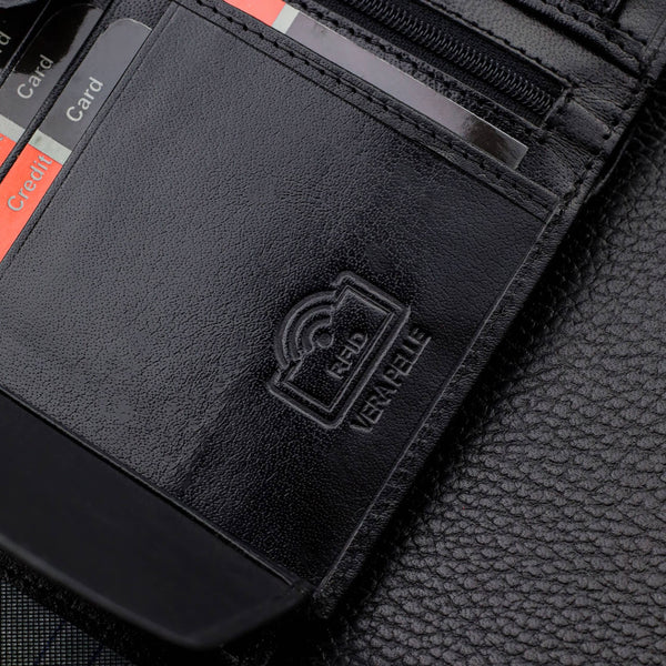 Dāvanu komplekts vīriešiem: Pierre Cardin RFID ādas maks un Stevens josta 623206 