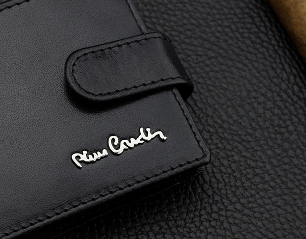 Dāvanu komplekts vīriešiem: Pierre Cardin RFID ādas maks un Stevens josta A323206 