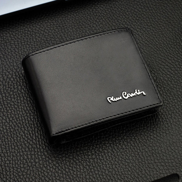 Dāvanu komplekts vīriešiem: Pierre Cardin RFID ādas maks un Stevens josta 323206
