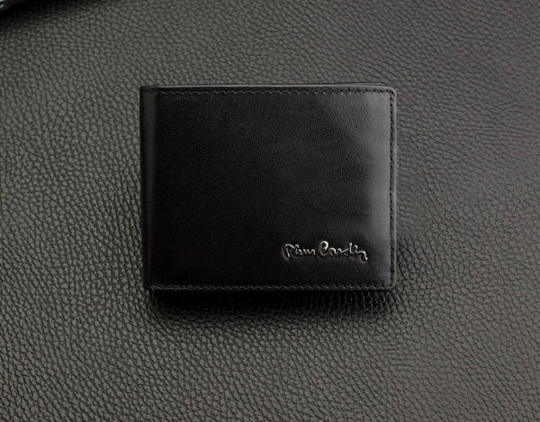 Dāvanu komplekts vīriešiem: Pierre Cardin RFID ādas maks un Stevens josta 323206