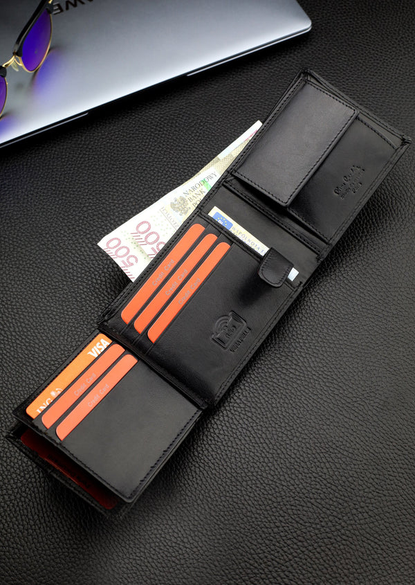 Dāvanu komplekts vīriešiem: Pierre Cardin RFID ādas maks un Stevens josta 423206 