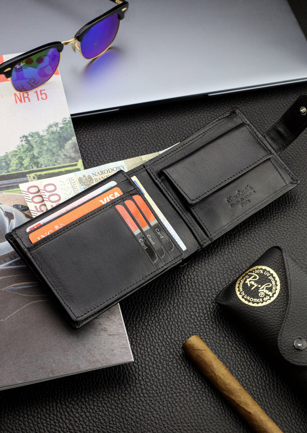 Dāvanu komplekts vīriešiem: Pierre Cardin RFID ādas maks un Stevens josta A6088206 