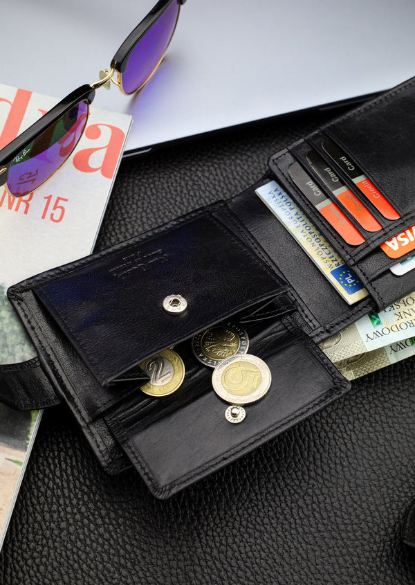 Dāvanu komplekts vīriešiem: Pierre Cardin RFID ādas maks un Stevens josta A6088206 