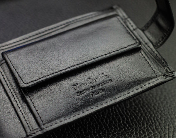 Dāvanu komplekts vīriešiem: Pierre Cardin RFID ādas maks un Stevens josta A6088206 