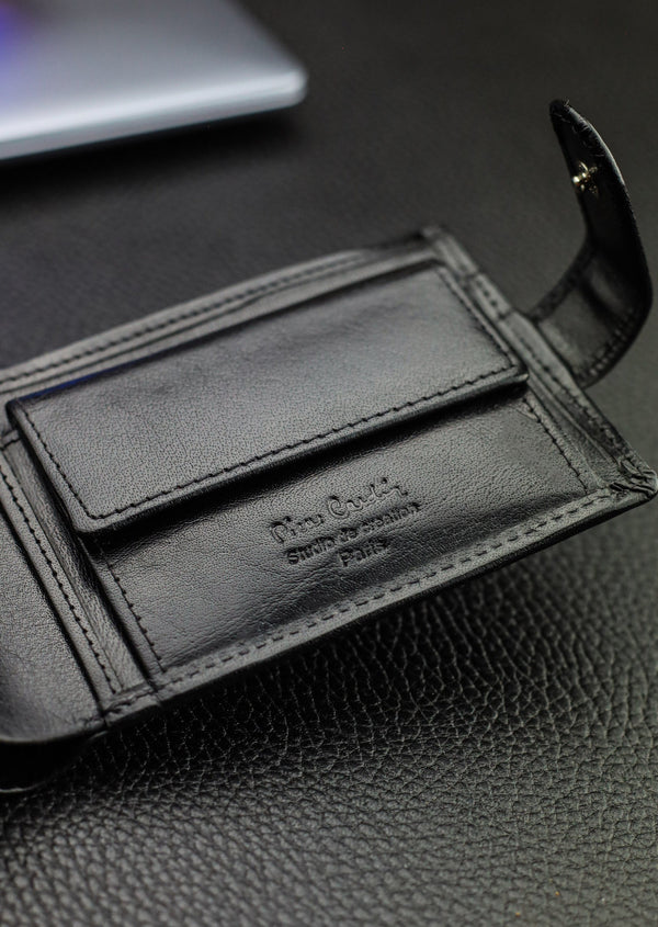 Dāvanu komplekts vīriešiem: Pierre Cardin RFID ādas maks un Stevens josta A6088206 