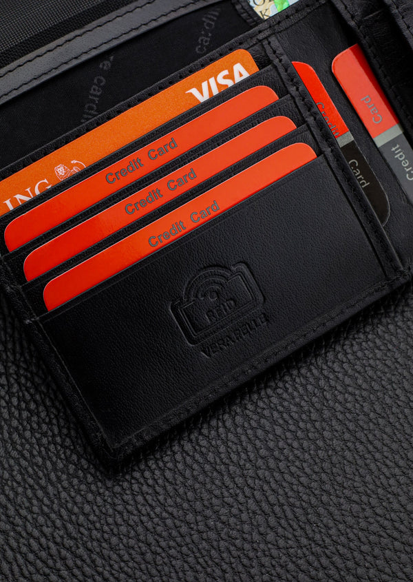 Dāvanu komplekts vīriešiem: Pierre Cardin RFID ādas maks un Stevens josta A5288206 