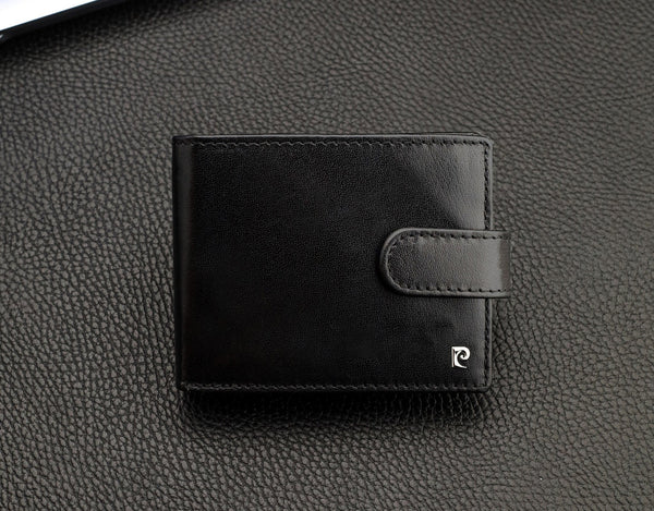 Dāvanu komplekts vīriešiem: Pierre Cardin RFID ādas maks un Stevens josta A323306 