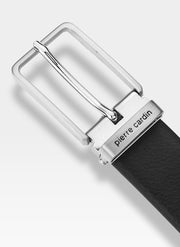 Vīriešu ādas josta Pierre Cardin, melna D49
