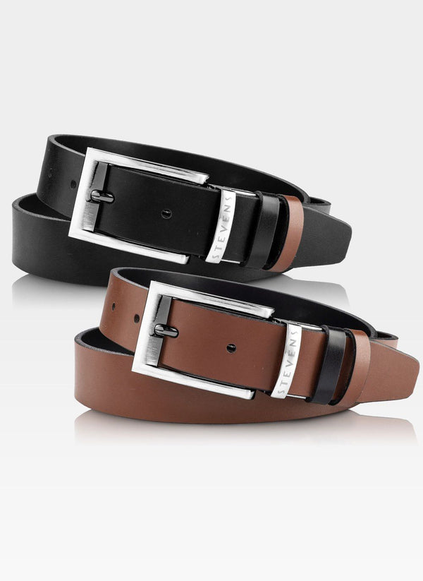 Dāvanu komplekts vīriešiem, maks ar apgriežamu jostu Stevens D150