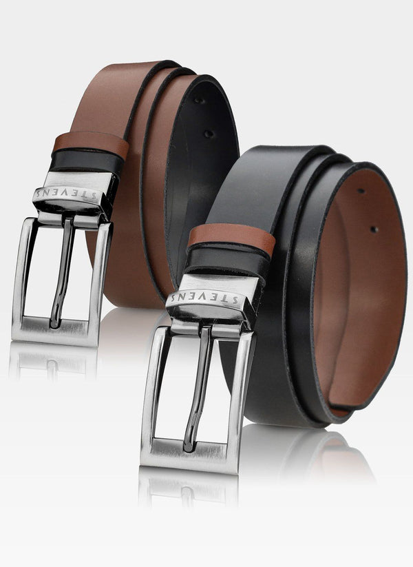 Dāvanu komplekts vīriešiem, maks ar apgriežamu jostu Stevens D150