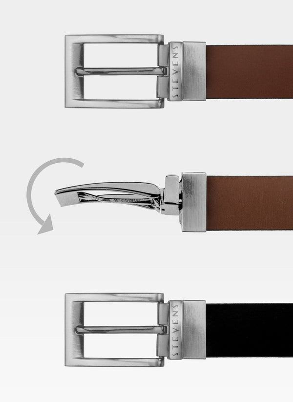 Dāvanu komplekts vīriešiem, maks ar apgriežamu jostu Stevens D150